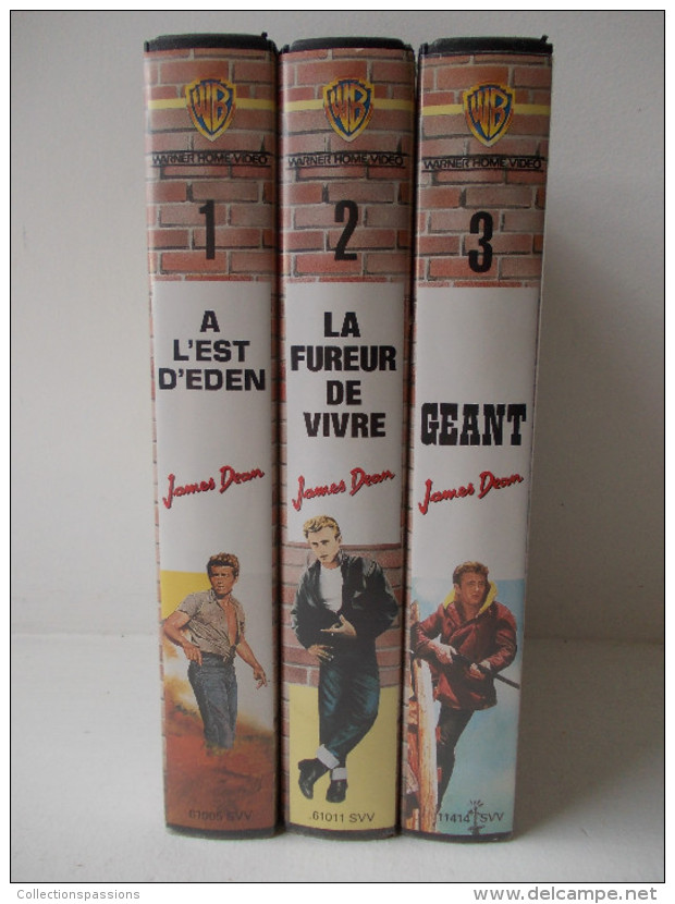 Cassette Vidéo VHS - L'intégrale De James Dean - Lot De 3 Cassettes - - Action, Aventure