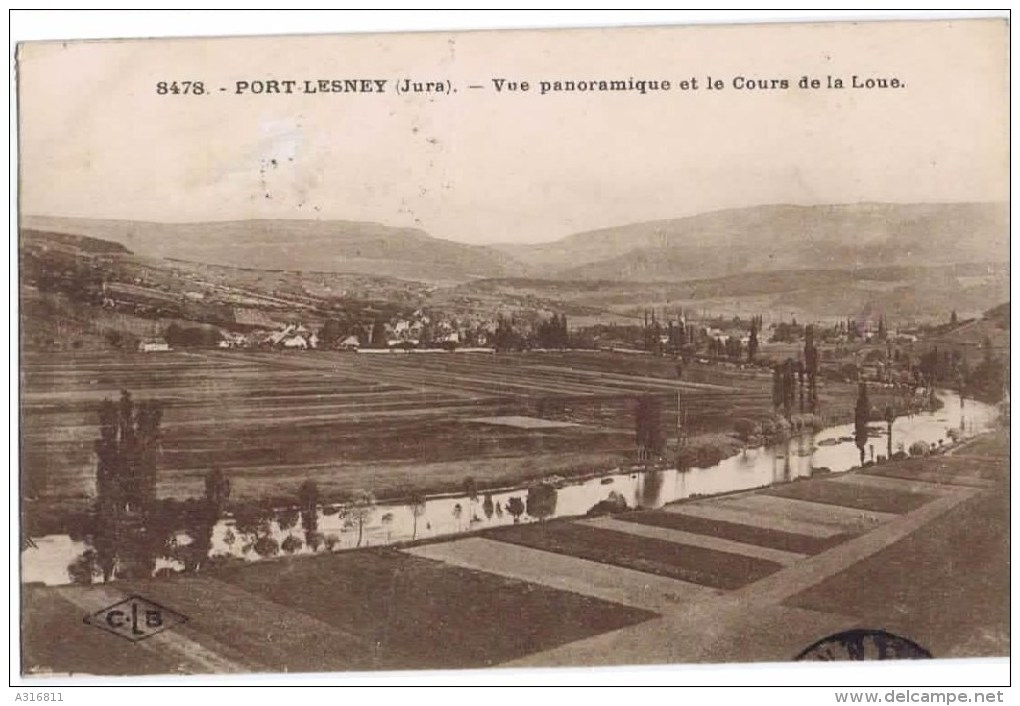 Cpa  PORT LESNEY VUE PANORAMIQUE ET LE COURS DE LA LOUE - Sonstige & Ohne Zuordnung