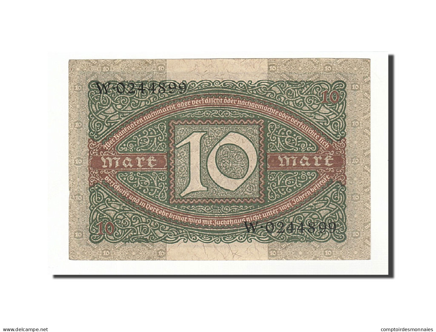 Billet, Allemagne, 10 Mark, 1920, 1920-02-06, KM:67a, TTB+ - 10 Mark