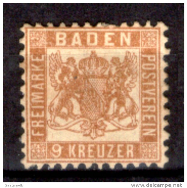 Germania-F330 - Baden 1862-64 - Y&T N. 19a (sg), Privo Di Difetti Occulti - - Mint