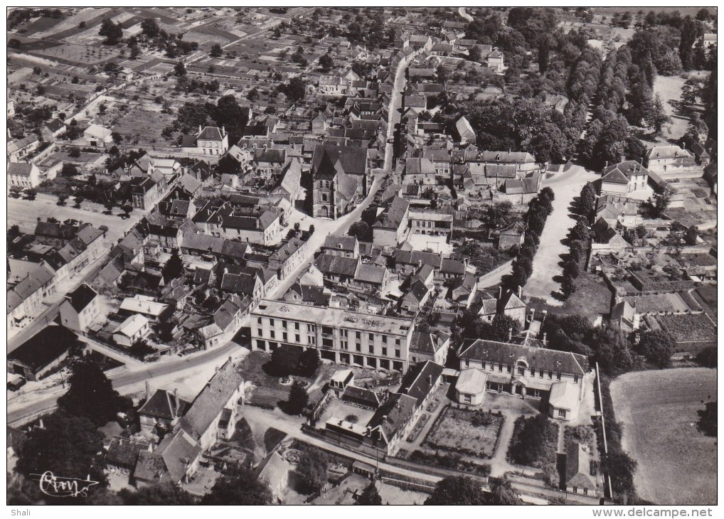 CPSM ATTICHY VUE AERIENNE L' EGLISE L' HOPITAL - Attichy