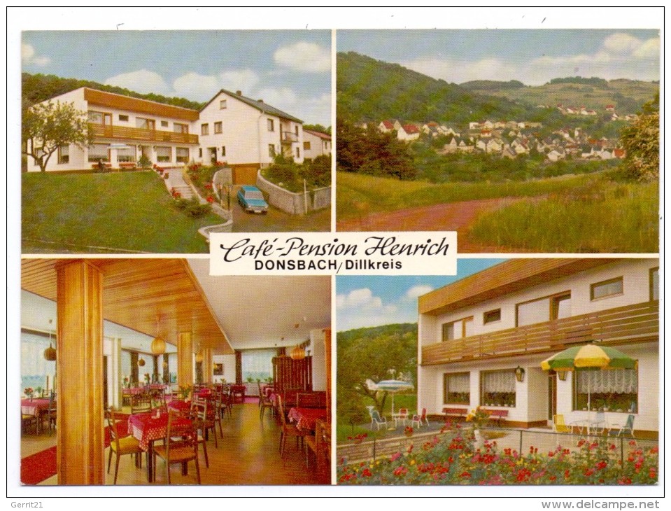 6340 DILLENBURG - DONSBACH, Cafe-Pension Henrich - Dillenburg