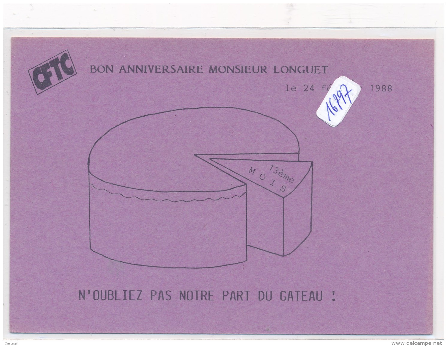 CPA -  Thèmes - Carte Pétition Syndicale ( Détail Scan) - Labor Unions