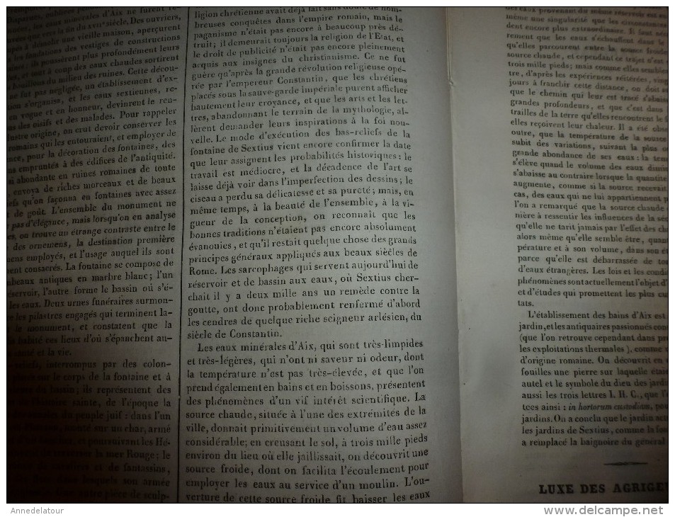 1835 LM :Les Bains De SEXTIUS à AIX; Luxe Des Agrigentins;Métamorphose Gauloise;Anne De Bretagne;Scorpion;ENVOULTEMENT - Autres & Non Classés