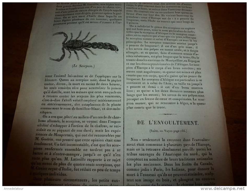 1835 LM :Les Bains de SEXTIUS à AIX; Luxe des Agrigentins;Métamorphose gauloise;Anne de Bretagne;Scorpion;ENVOULTEMENT