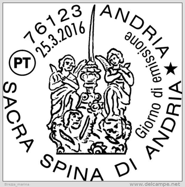 Nuovo - ITALIA - 2016 - Sacra Spina Di Andria - Reliquia Della Sacra Spina - 0,95 € - Alfanumerco - 2011-20:  Nuovi