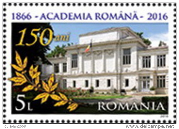 Romania 2016 /150 Years Romanian Academy / Set 1 Stamp - Ongebruikt