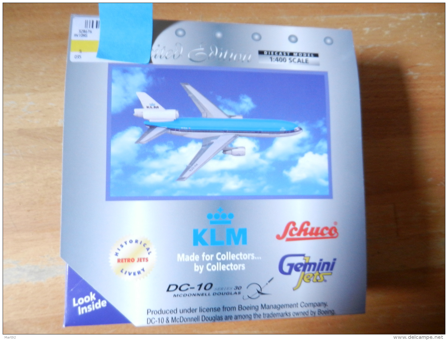 SCHUCO  GEMINI SETS LIMITED EDITION ECH 1/400  MCDONNELL  DOUGLAS DC 10 KLM - Avions & Hélicoptères