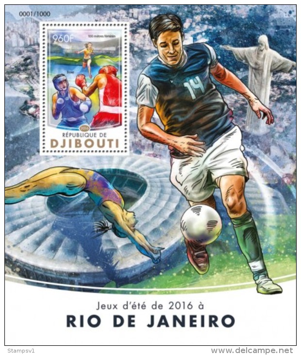 Djibouti. 2016 Rio 2016 Summer Games. (208b) - Eté 2016: Rio De Janeiro