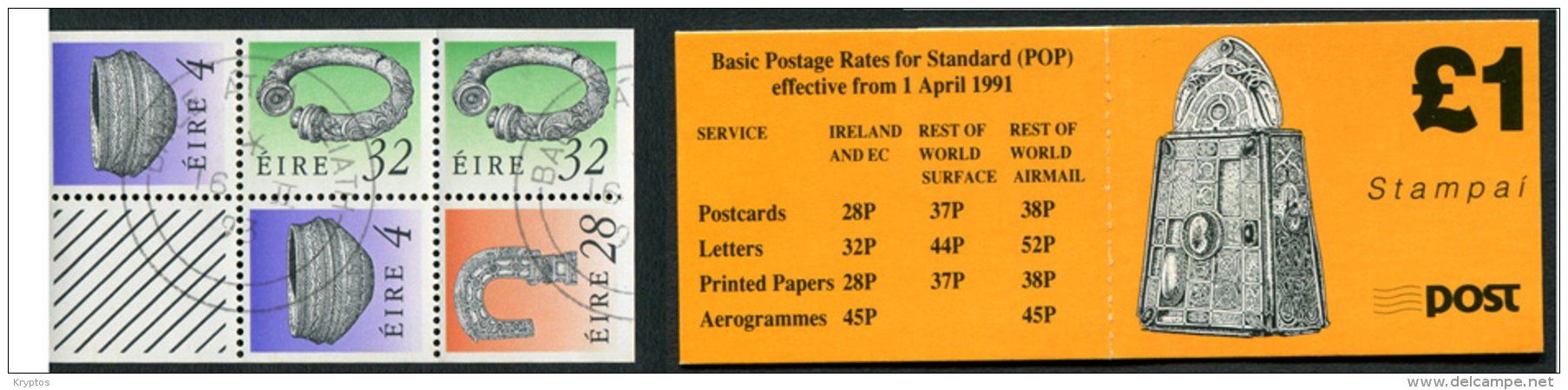 Ireland 1991 - Booklet W. 5 Stamps - Libretti