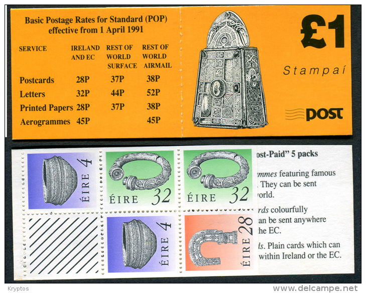 Ireland 1991 - Booklet W. 5 Stamps - Libretti