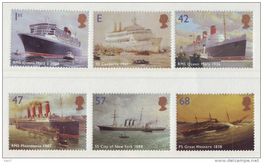 GRAND-BRETAGNE 2004 - Bateaux, Navires De Croisière - 6v Neufs// Mnh - Unused Stamps