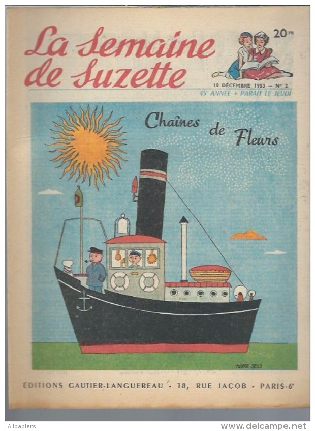 La Semaine De Suzette N°2 Chaînes De Fleurs - Pilmama Virginia - Cette Culotte Manquait Au Trousseau De Bleuette - La Semaine De Suzette