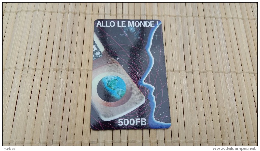 Prepaidcard Belgium Allo Le Monde 500 Bef    Used Rare - GSM, Voorafbetaald & Herlaadbare Kaarten