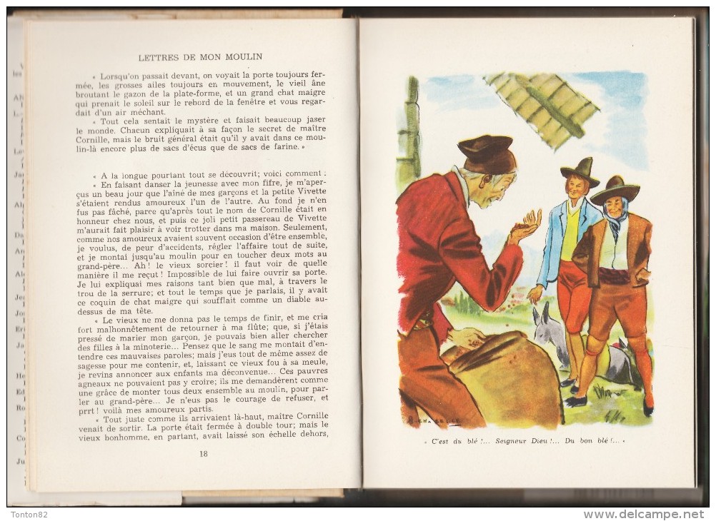 Alphonse Daudet - LETTRES De Mon Moulin - Idéal Bibliothèque N° 112 - ( 1952 ) . - Ideal Bibliotheque