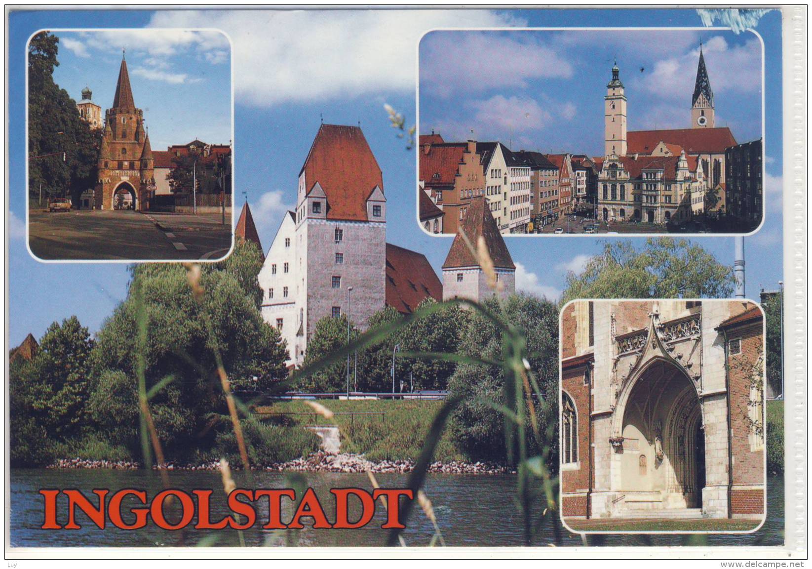 INGOLSTADT / Donau - Panorama, Mehrbildkarte - Ingolstadt