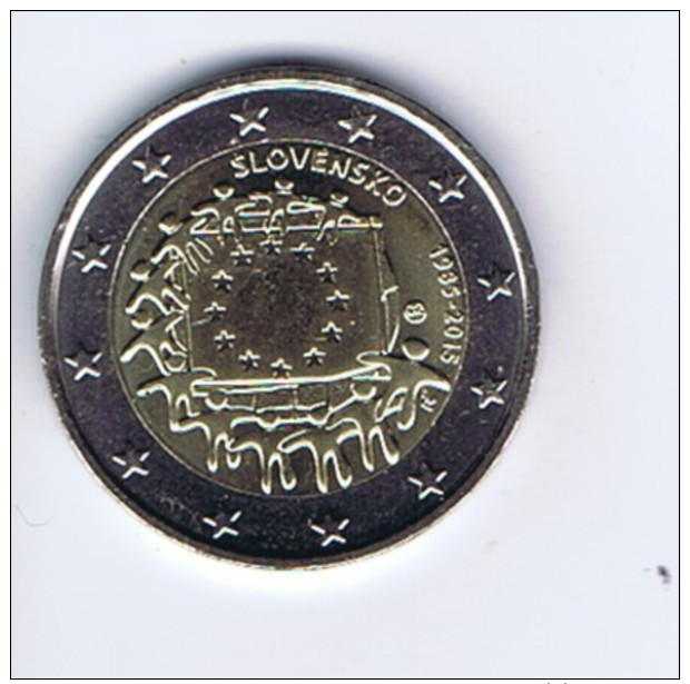 Slovacchia - 2 Euro Commemorativo Anno 2015 - Bandiera Europea - Slovacchia