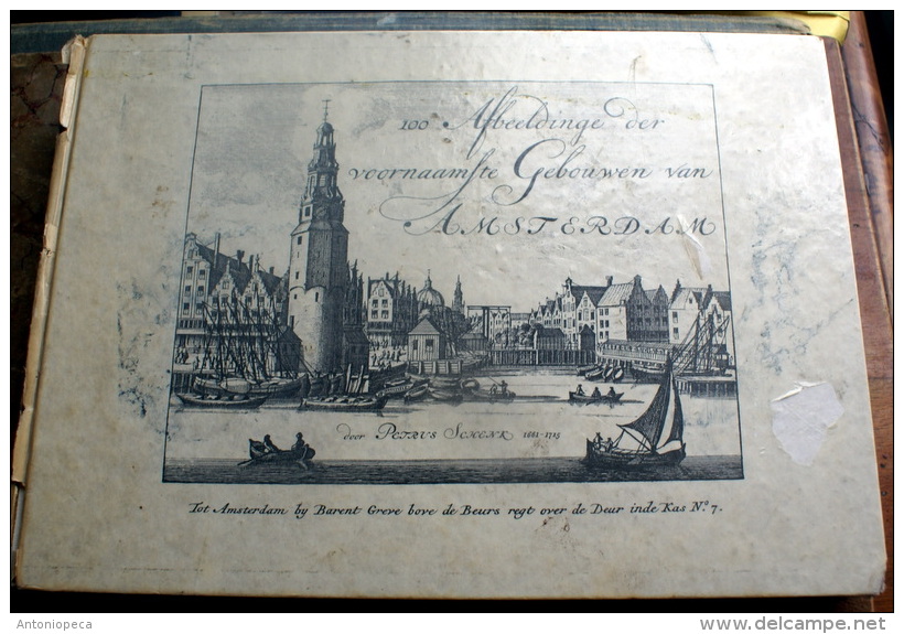 OLANDA - OLD COLLECTION 100 INCISIONI RIPRODOTTE 1770-1800 CITTA' DI AMSTERDAM - Grafica & Design