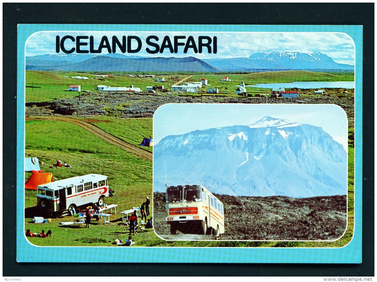 ICELAND  -  Dual View  Lake Myvatn And Heroubreio  Unused Postcard - Iceland