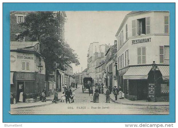 CPA 884 - Beau Plan Rue De Javel PARIS XVème - Editeur E.L.D. - Arrondissement: 15