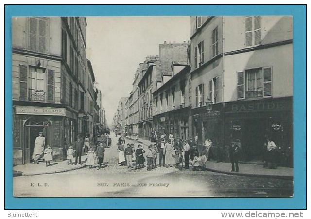 CPA 867 - Rue Fondary PARIS XVème - Editeur E.L.D. - District 15