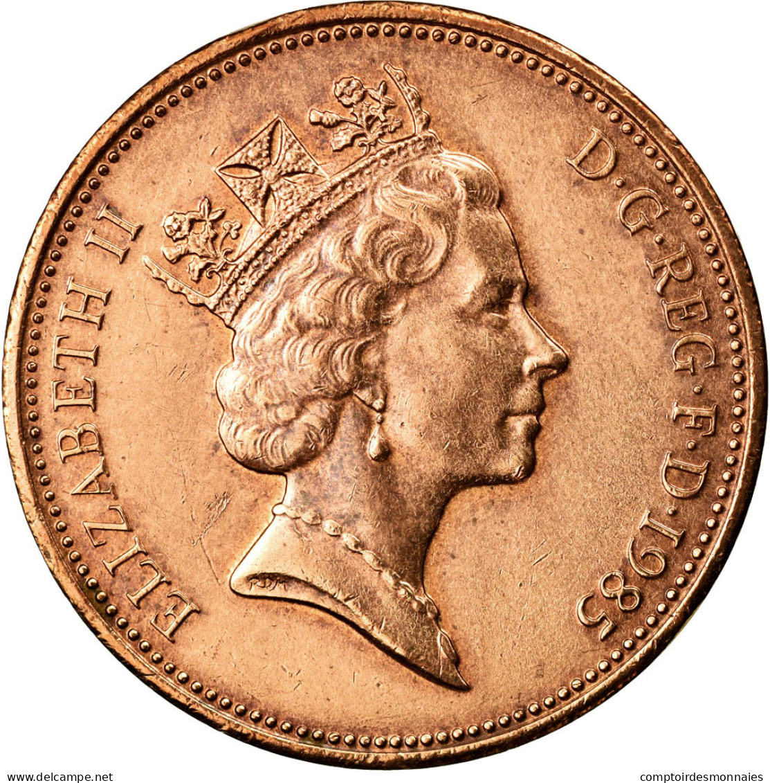 Monnaie, Grande-Bretagne, Elizabeth II, 2 Pence, 1985, TTB, Bronze, KM:936 - 2 Pence & 2 New Pence