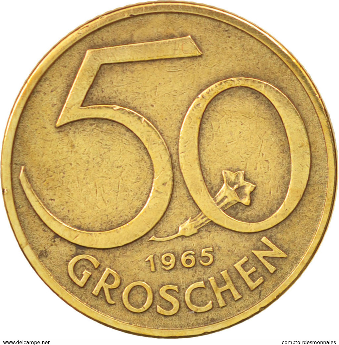 Monnaie, Autriche, 50 Groschen, 1965, TTB, Aluminum-Bronze, KM:2885 - Austria