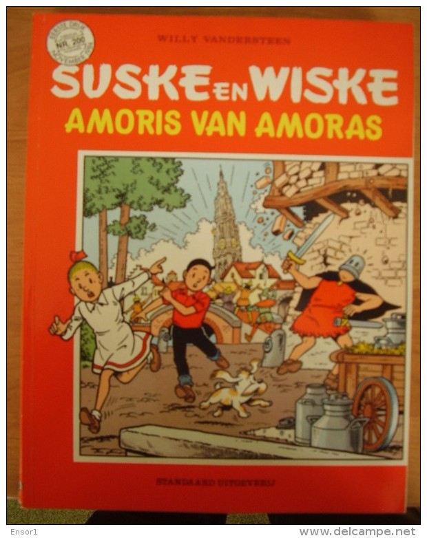 België Stripverhaal SUSKE En WISKE Nr 200 AMORIS VAN AMORAS   Kwaliteit +++ Eerste Druk - Suske & Wiske