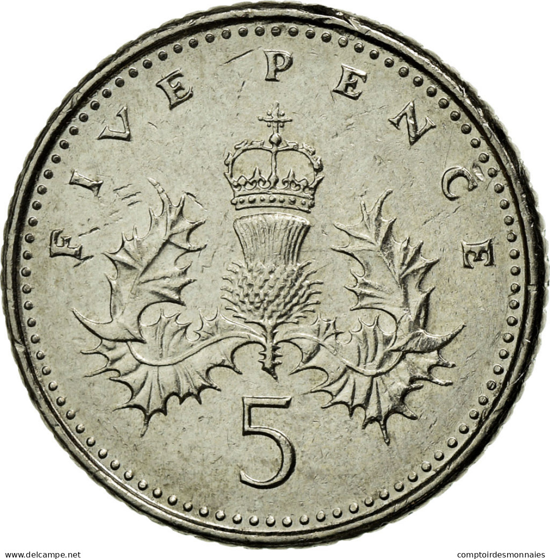 Monnaie, Grande-Bretagne, Elizabeth II, 5 Pence, 1997, TTB, Copper-nickel - 5 Pence & 5 New Pence