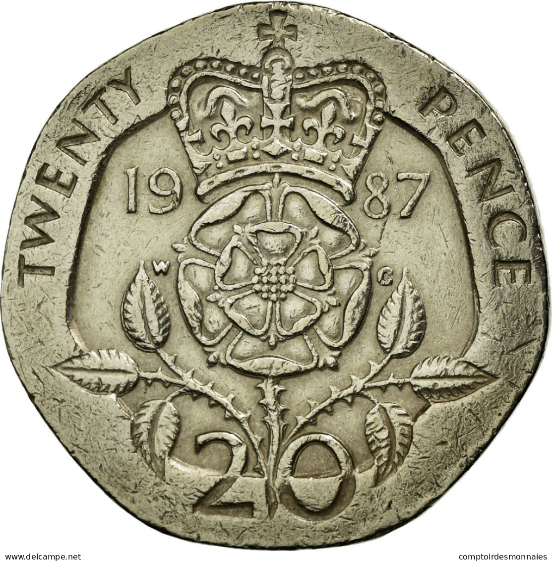 Monnaie, Grande-Bretagne, Elizabeth II, 20 Pence, 1987, TTB, Copper-nickel - 20 Pence