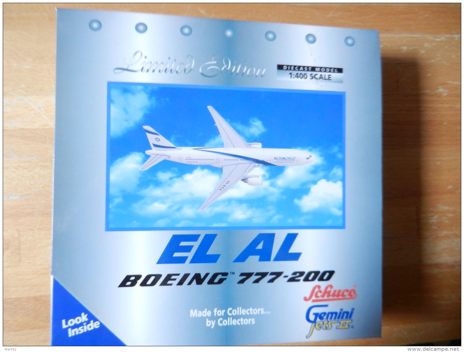 SCHUCO  GEMINI SETS  ECH 1/400   BOEING 777 200 EL AL - Flugzeuge & Hubschrauber