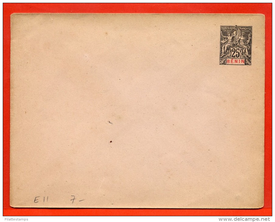 BENIN ENTIER POSTAL EN11 NEUF - Cartas & Documentos