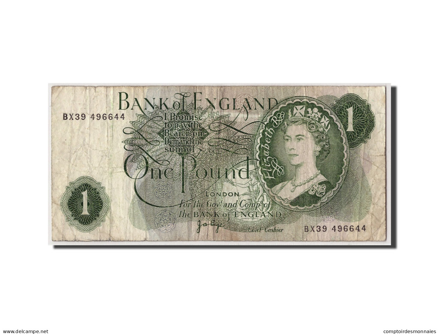 Billet, Grande-Bretagne, 1 Pound, 1960-1978, Undated, KM:374g, TB - 1 Pound