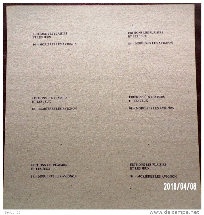 4 PLANCHES DE 6 IMAGES CARTONNÉES 8,5X12cm LES FLEURS EDITIONS LES PLAISIRS ET LES JEUX VERS 1980/90 - 6-12 Ans