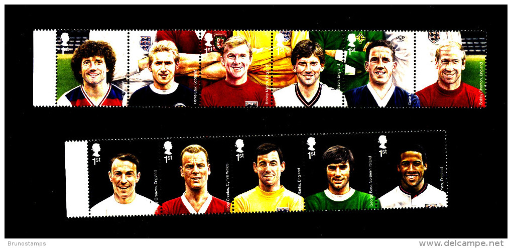 GREAT BRITAIN - 2013  FOOTBALL HEROES  SET  MINT NH - Nuovi