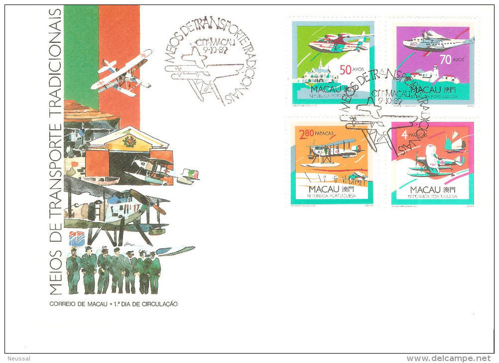 2 Cartas Serie Nº 597/600 + Hb-11 Macau - Storia Postale