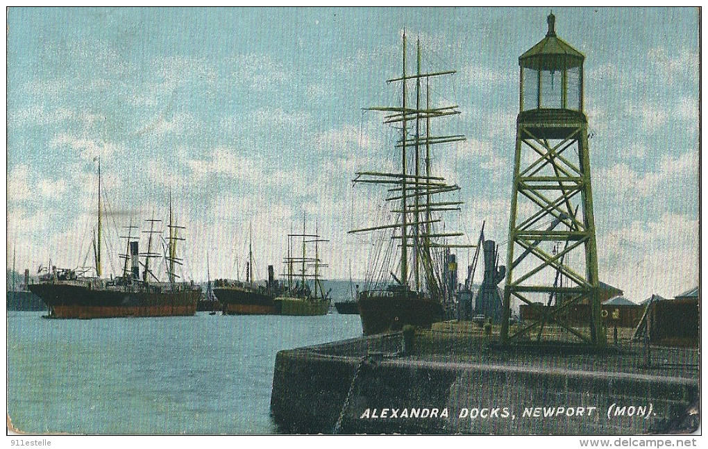 ALEXANDRA  DOCKS NEWPORT , Le PHARE ,  ( Mon ) - Autres & Non Classés