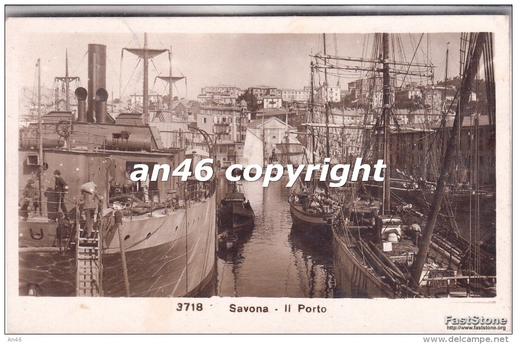 SAVONA-IL PORTO-VG 1936-2 SCAN-BUONA CONSERVAZIONE-VEDI OFFERTA SPECIALE SPEDIZIONE- - Savona