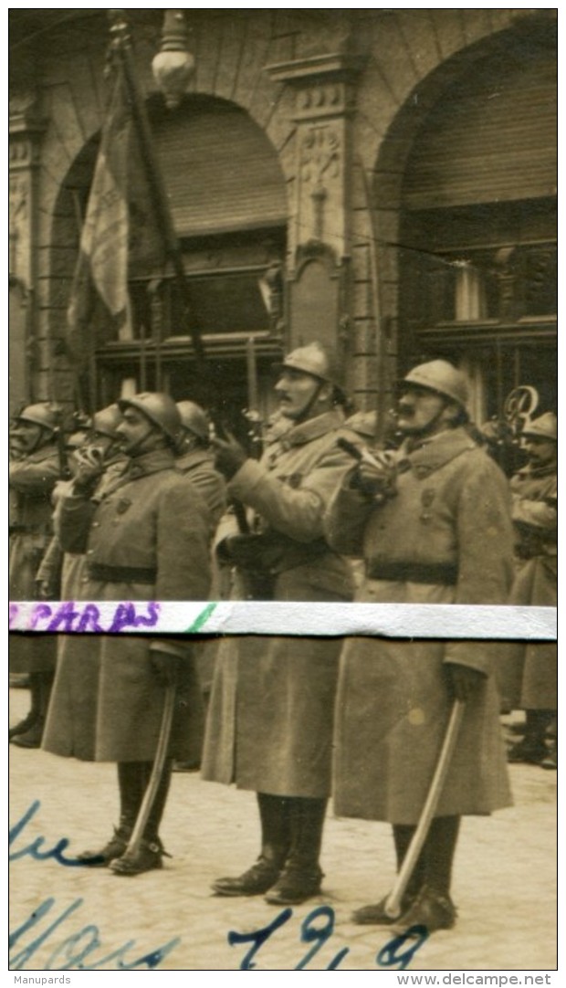 CARTE PHOTO / 20e RAC ( POITIERS ) / BAD EMS / FOURRAGERE / Gal FAYOLLE / 1919 / 20e REGIMENT D' ARTILLERIE DE CAMPAGNE - Guerre, Militaire