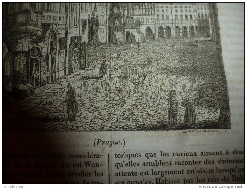 1835 LM : Paul REMBRANDT dit Van-Ryn ;Prague (texte + gravure);La cochenille (texte + gravures ;Le simoon du désert ;