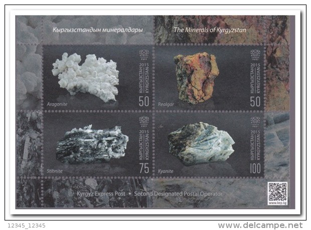 Kirgistan 2016, Postfris MNH, Minerals - Kirgizië