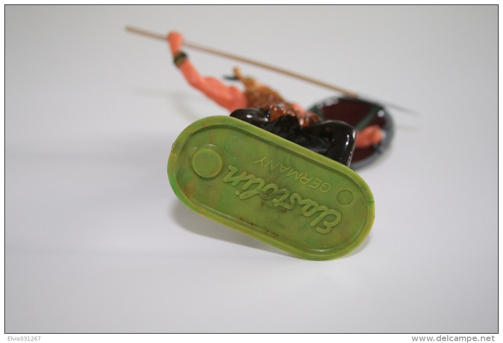Elastolin, Lineol Hauser, H=70mm, Viking, Plastic - Vintage Toy Soldier - Figurines