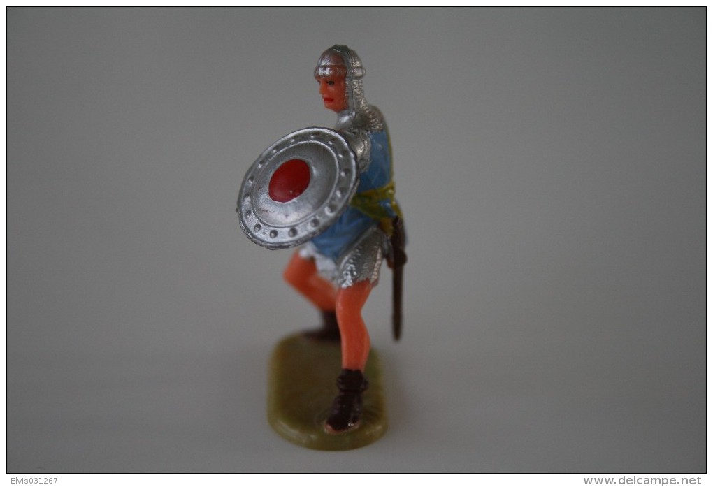 Elastolin, Lineol Hauser, H=40mm, Norman, Plastic - Vintage Toy Soldier - Figurines