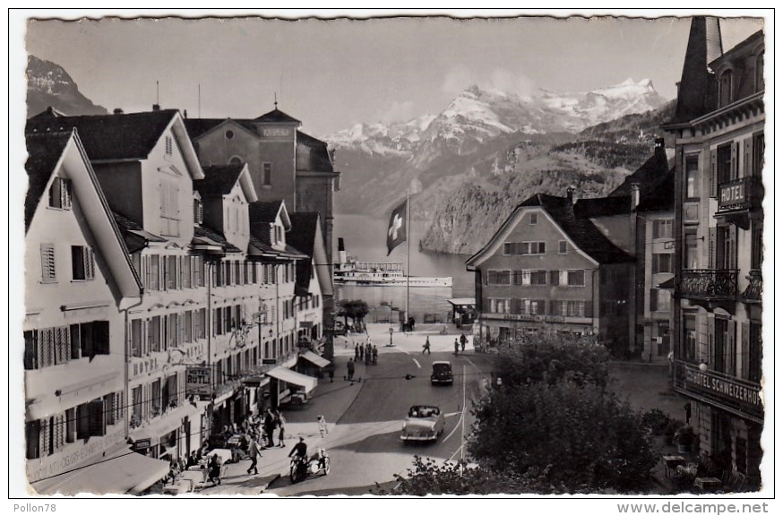 BRUNNEN - INGENBOHL - MIT URIROTSTOCK - SCHWYZ - 1955 - Formato Piccolo - Ingenbohl