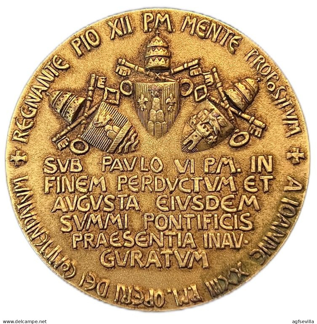 VATICANO. MEDALLA DEL CENTRO INTERNACIONAL JUVENTUD TRABAJADORA. 1.965 - Monarchia / Nobiltà