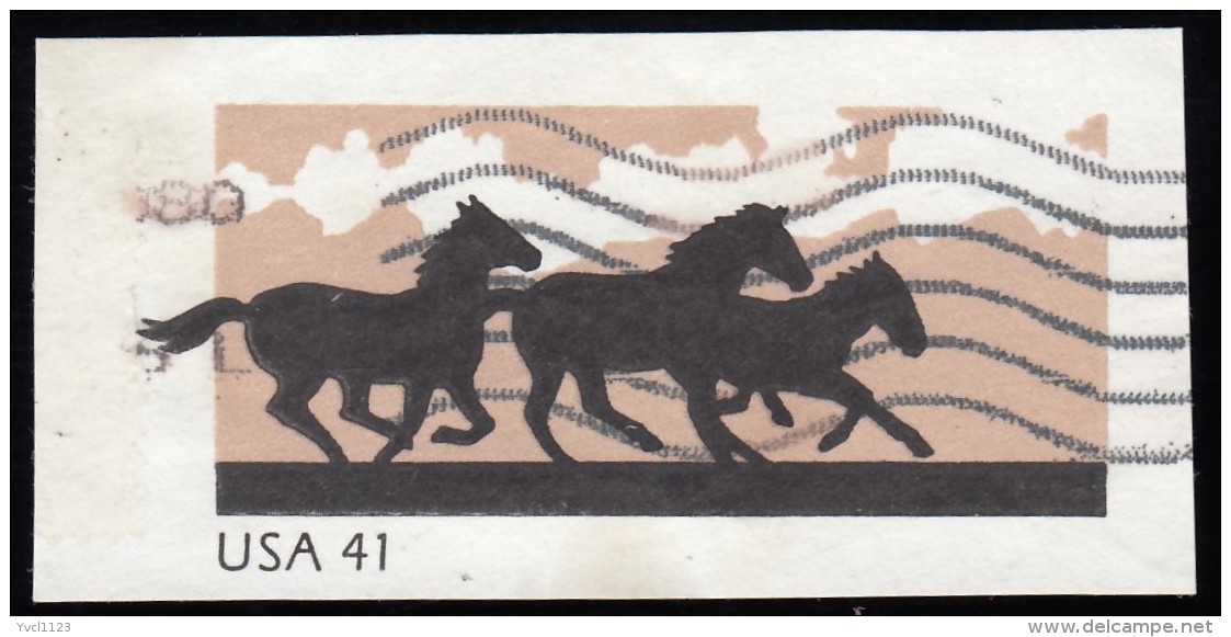 UNITED STATES - Scott #U662 Horses / Used Stamp - Non Classés