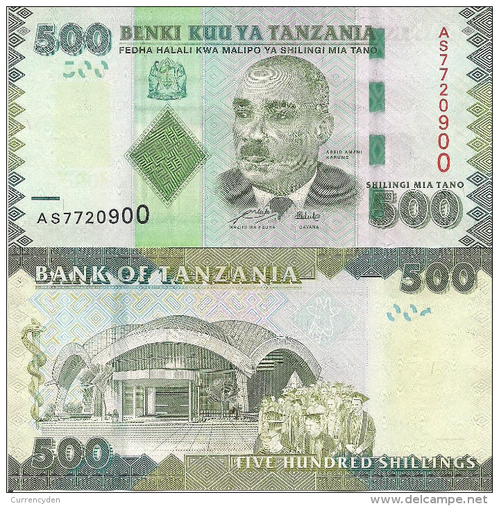 Tanzania P40, 500 Shilingi, Aesculap's Rod, Unversity With Graduating Students - Tanzanie