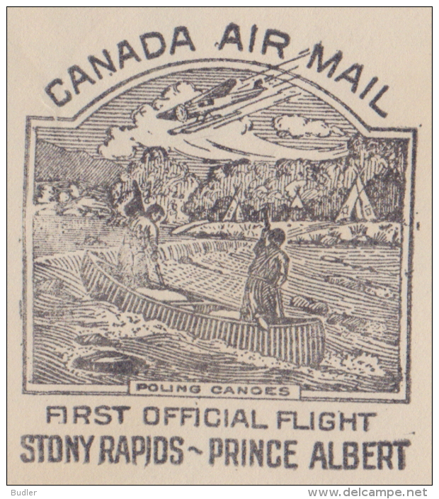 CANADA :1937: Travelled First Official Flight From FOND DU LAC To PRINCE ALBERT :  ## INDIAN TENTS ##,TIPIS,INDIAN CAMP, - Premiers Vols