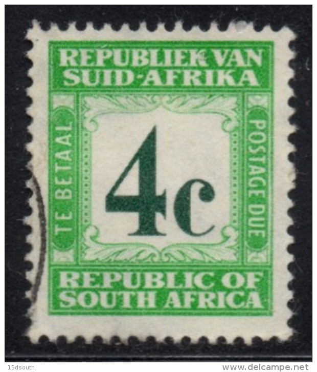 South Africa - 1961 Postage Due 4c (o) # SG D54 - Strafport