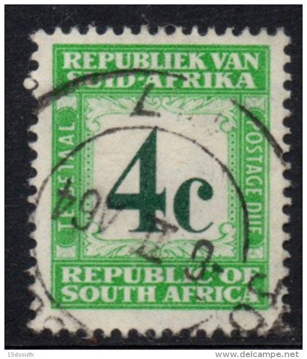 South Africa - 1961 Postage Due 4c (o) # SG D54 - Postage Due